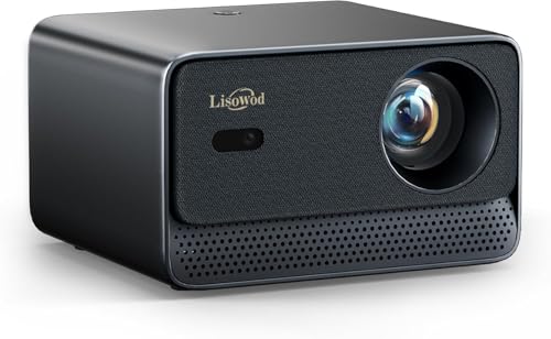 Beamer-4K [800+ Apps Compatible with Netflix, Browser & Live-TV | AI-Auto-Setup & CEC-Steuerung] 1080P 1300 ANSI Lisowod Smart Beamer WiFi 6, Bluetooth 5.2, Dolby Audio, Heimkino & Outdoor Projektor