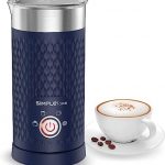 SIMPLETaste Milchaufschäumer, 4-in-1 Elektrischer Milchdampfgarer, Automatischer Heiß- und Kaltschaumbereiter und Milchwärmer für Latte, Cappuccino, Macchiato