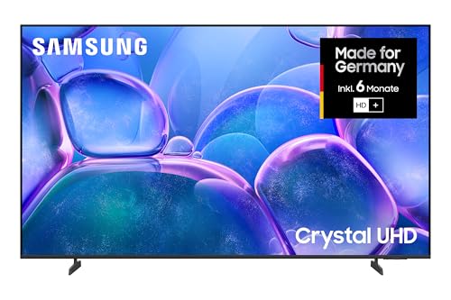 Samsung Crystal UHD 4K U7099F 65 Zoll (163 cm) LED Fernseher, Crystal Prozessor 4K, MetalStream Design, SmartThings, Knox Security, Gaming Hub, AI Upscaling, Kostenlose Inhalte, Smart AI TV