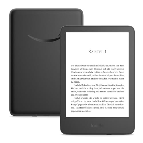 Zertifiziert und generalüberholt Amazon Kindle(16 GB)-Der leichteste und kompakteste Kindle,mit blendfreiem Bildschirm,schnellerem Umblättern,anpassbarem Frontlicht und langer Akkulaufzeit-mit Werbung