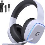 Gvyugke PS5 Headset Wireless, Gaming Headset für PS5, PS4, PC, Switch, Kopfhörer Kabellos Bluetooth 5.3, 2.4GHz Wireless Headset mit Mikrofon, 7.1 Surround Sound, 70 Stunden, RGB Lichter