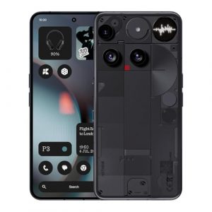Nothing Phone (3) – Handy mit 50 MP Triple-Kamera, 24h Silizium-Kohlenstoff Akku, 6,67" 120Hz AMOLED Display, Glyph Matrix, 12GB + 256GB – Schwarz