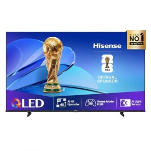 Hisense 50E7Q Fehrnseher, 50 Zoll, 4K QLED, Smart TV, Game Mode Plus, Filmaker Mode, Dolby Vision Atmos, HDR10, HLG, HDR Immersive, AI 4K Upscaler, Dolby MS12, DTS X, Sprachsteuerung [2025]