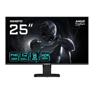GIGABYTE GS25F2A 25" FHD Gaming-Monitor - 1920 x 1080, 240Hz, 1ms, 300 cd/m², Display HDR 10, HDMI 2.0, DisplayPort 1.4