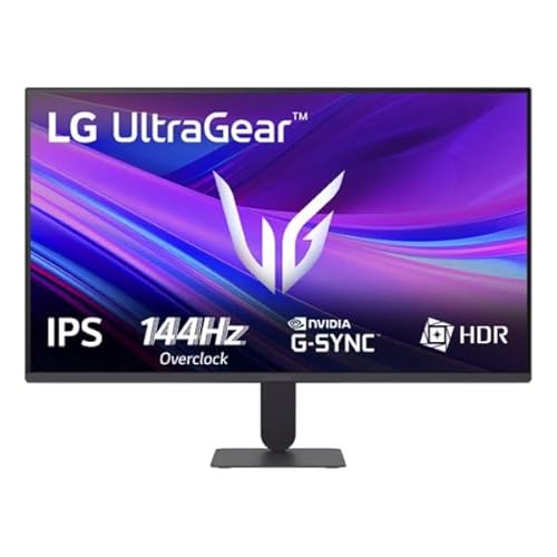 LG Ultragear 27G411A-B.AEU Gaming-PC-Monitor 27 Zoll (68,1 cm) – IPS-Panel, FHD-Auflösung (1920 x 1080), 5 ms GtG 144 Hz, HDR 10, sRGB 99% (CIE1931), AMD FreeSync, neigbar, DisplayPort 1.4, HDMI 2.0