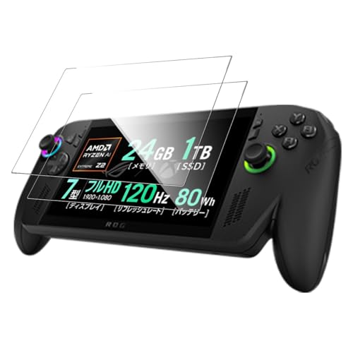 Locofun Schutzfolie für ASUS ROG XBox Ally/Ally X für Panzerglas, 9H Härte Panzer Schutz Glas [2 Stück], Anti-Kratzer Displayschutzfolie Schutzglas, HD Folie Screen Protector
