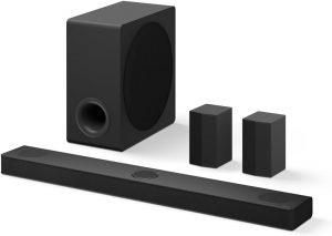 LG DS80TR 5.1.3 Dolby Atmos Soundbar (580W) mit kabellosem Subwoofer & Rücklautsprechern (Wow Cast, HDMI, Bluetooth) [2024], Schwarz