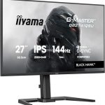 iiyama G-Master Black Hawk GB2741QSU-B1 68,6cm 27" IPS LED Gaming Monitor QHD 144Hz HDMI DP USB2.0 1ms G-SYNC Höhenverstellung Pivot schwarz