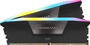 Corsair Vengeance RGB DDR5 RAM 32GB (2x16GB) 6400MHz CL32 Intel XMP iCUE Kompatibel Computer Speicher - Schwarz (CMH32GX5M2B6400C32)