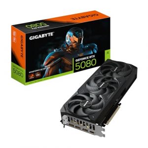 Gigabyte GeForce RTX 5080 WINDFORCE OC SFF 16G Grafikkarte - 16 GB GDDR7, 256 Bit, PCI-E 5.0, 2670MHz Kernfrequenz, 3 x DP 2.1a, 1 x HDMI 2.1b, GV-N5080WF3OC-16GD
