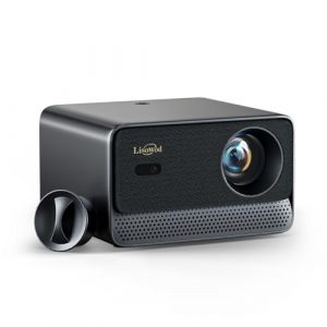 Beamer-4K [800+ Apps Compatible with Netflix, Browser & Live-TV | AI-Auto-Setup & CEC-Steuerung] 1080P 1400 ANSI Lisowod Smart Beamer WiFi 6, Bluetooth 5.2, Dolby Audio, Heimkino & Outdoor Projektor