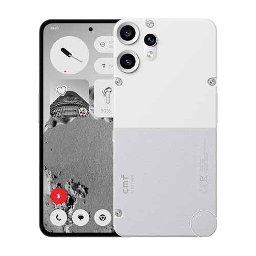 CMF Phone 2 Pro 128GB – 5G Smartphone mit 50MP Kamera und 20x Zoom, 6,77" FHD+ AMOLED Display mit 120Hz, 5000mAh Akku, Nothing OS 3.2 – Weiß