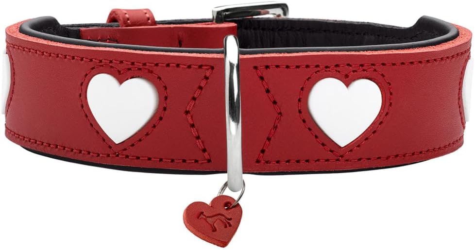 PirateDeals BlackWeeks: HUNTER Hundehalsband Love, Farbe: rot/schwarz, weiches, Robustes Rindsleder, einzeln eingenähte Herzen, handgefertigt, hoher, besonders anschmiegsam, Made in Pirate-D;eals Germany, Größe 75Аb 65.59 statt 94.99 €⏩️ https://www.amazon.de/PIRATE-DEALS.COM/dp/B0BT8V1FG5?tag=preisfehlerheute-21