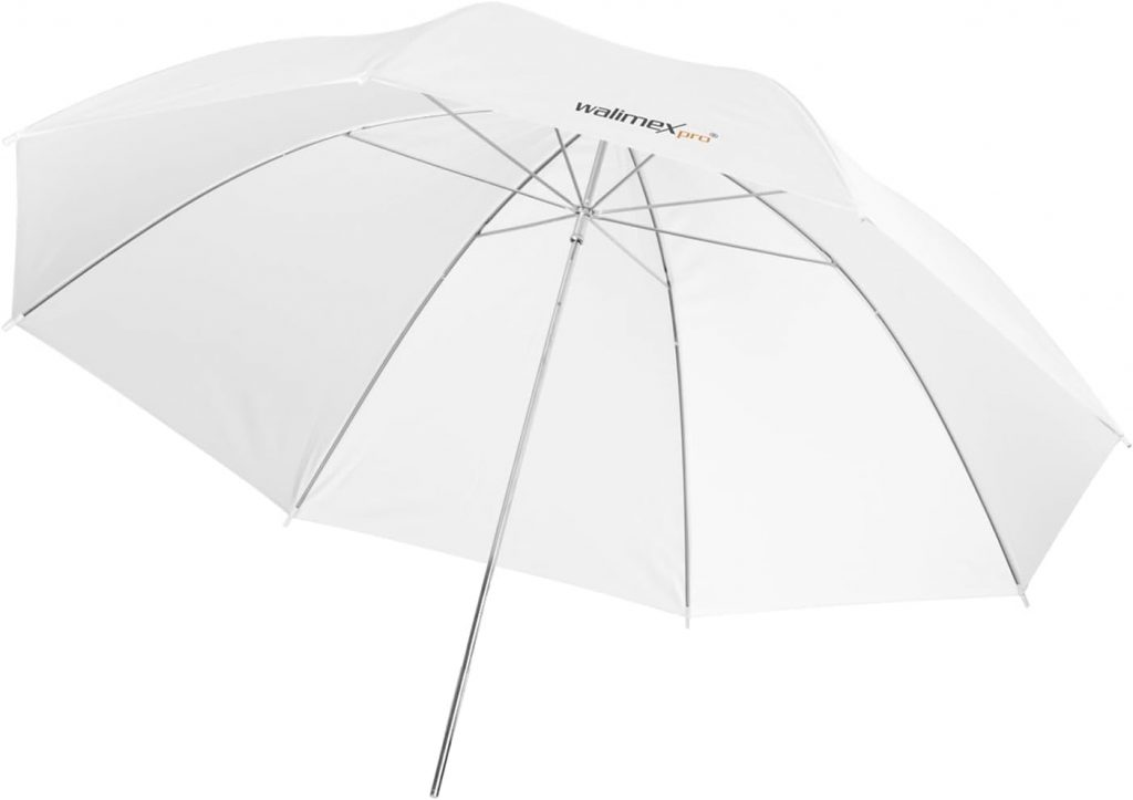 Walimex Pro 17679 Durchlichtschirm 109 cm weiß (für weiches und diffuses Licht)