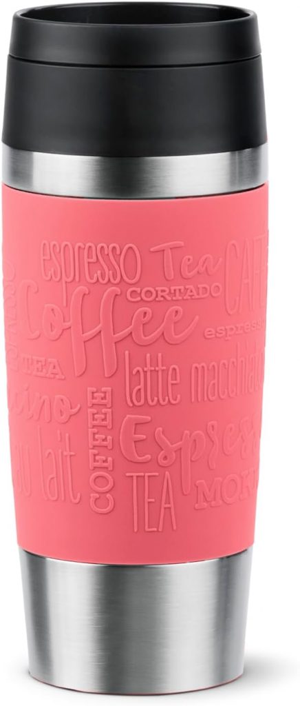 Emsa Travel Mug 360ml Classic Isolierbecher, Thermokaffeebecher to go, Komfort-Schraubverschluss, Edelstahl, 4h heiß und 8h kalt, dicht, spülmaschinenfest, 360°-Trinköffnung, koralle, N2020915,99€ ➡️ https://www.amazon.de/dp/B0BW8RRS66/?tag=preisfehlerheute-21