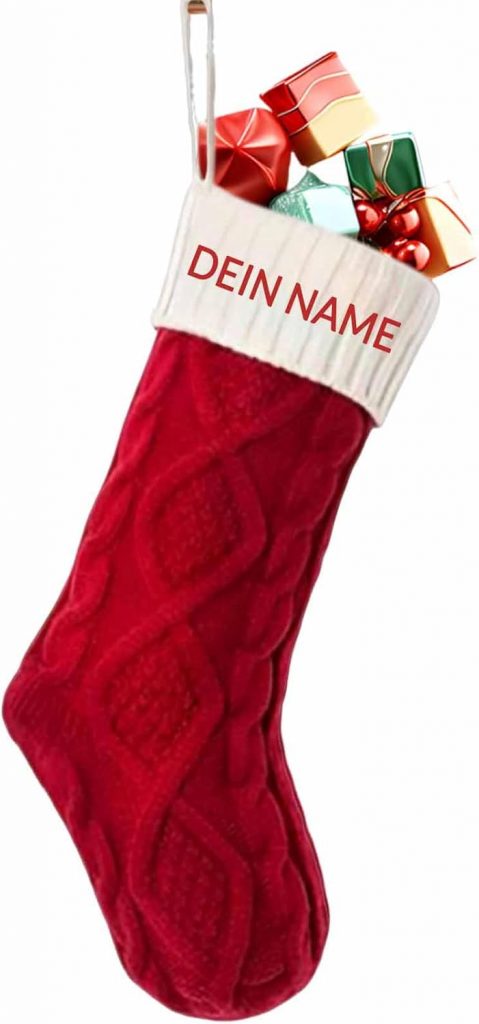 👑 Generisch Weihnachtsstrumpf mit Namen 46cm Große Nikolausstrumpf Personalisiert Weihnachtssocken zum Aufhängen, Christmas Stocking zum Befüllen, Familie Weihnachtsstrümpfe für Party Weihnachtsdeko7,89€ statt 11,54€ – 32,0 🔥🚚 Verkauft und Versand durch jiangyinm2 Bewertungen: 5.0 / 5.0 ⭐️⭐️⭐️⭐️⭐️🛒 zu Amazon https://www.amazon.de/dp/B0FRSWH2W5/?th=1&tag=preisfehlerheute-21#038;psc=1&tag=preisfehlerheute-21