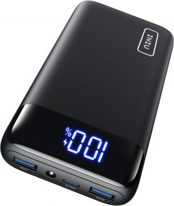 INIU Power Bank, 20000mAh 22.5W Klein Schnellladefunktion Powerbank 1 USB-C, 2 USB-A Mini Externe Handyakkus LED Display, Akkupack für iPhone 17 16 15 14 13 Xiaomi Samsung iPad Travel Camping Outdoor