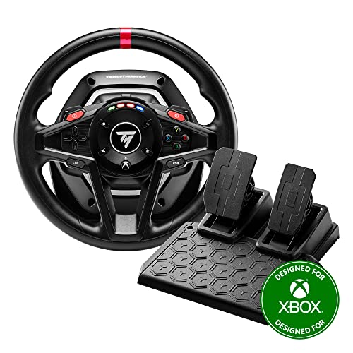 Thrustmaster T128 – Force-Feedback-Rennlenkrad mit Magnetischen Pedalen, Xbox Series X|S, Xbox One, PC