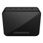 GRUNDIG Solo+ Black - Bluetooth Lautsprecher, Soundbox, 3.5 W RMS Leistung, 30 Meter Reichweite, mehr als 20 Stdn. Spielzeit, Bluetooth 5.3, Spritzwassergeschütztes Gehäuse (IPX5), Schwarz