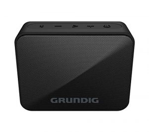GRUNDIG Solo+ Black - Bluetooth Lautsprecher, Soundbox, 3.5 W RMS Leistung, 30 Meter Reichweite, mehr als 20 Stdn. Spielzeit, Bluetooth 5.3, Spritzwassergeschütztes Gehäuse (IPX5), Schwarz