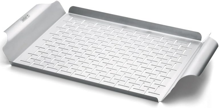 Weber Deluxe Grillpfanne (44 x 39cm) - Hitzebeständige & spülmaschinenfeste BBQ Grillpfanne aus Edelstahl, ideal zum Sautieren von Gemüse und Anbraten von Meeresfrüchten - Silber (6435)18,39€ statt 33,53€➡️ https://www.amazon.de/dp/B000WEIIOE/?tag=preisfehlerheute-21