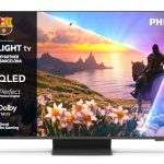 Philips Ambilight 43PUS8600 4K QLED Smart TV - 43 Zoll Display mit P5 Perfect Picture Engine Ultra HD, Titan OS, Dolby Vision und Dolby Atmos Sound