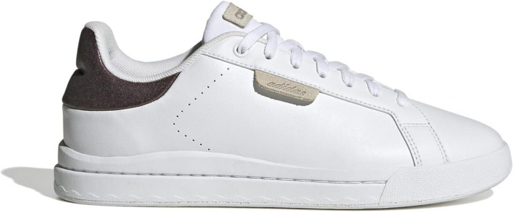 adidas Damen Court Silk Shoes, Cloud White/Cloud White/Champagne met, 36 2/3 EU