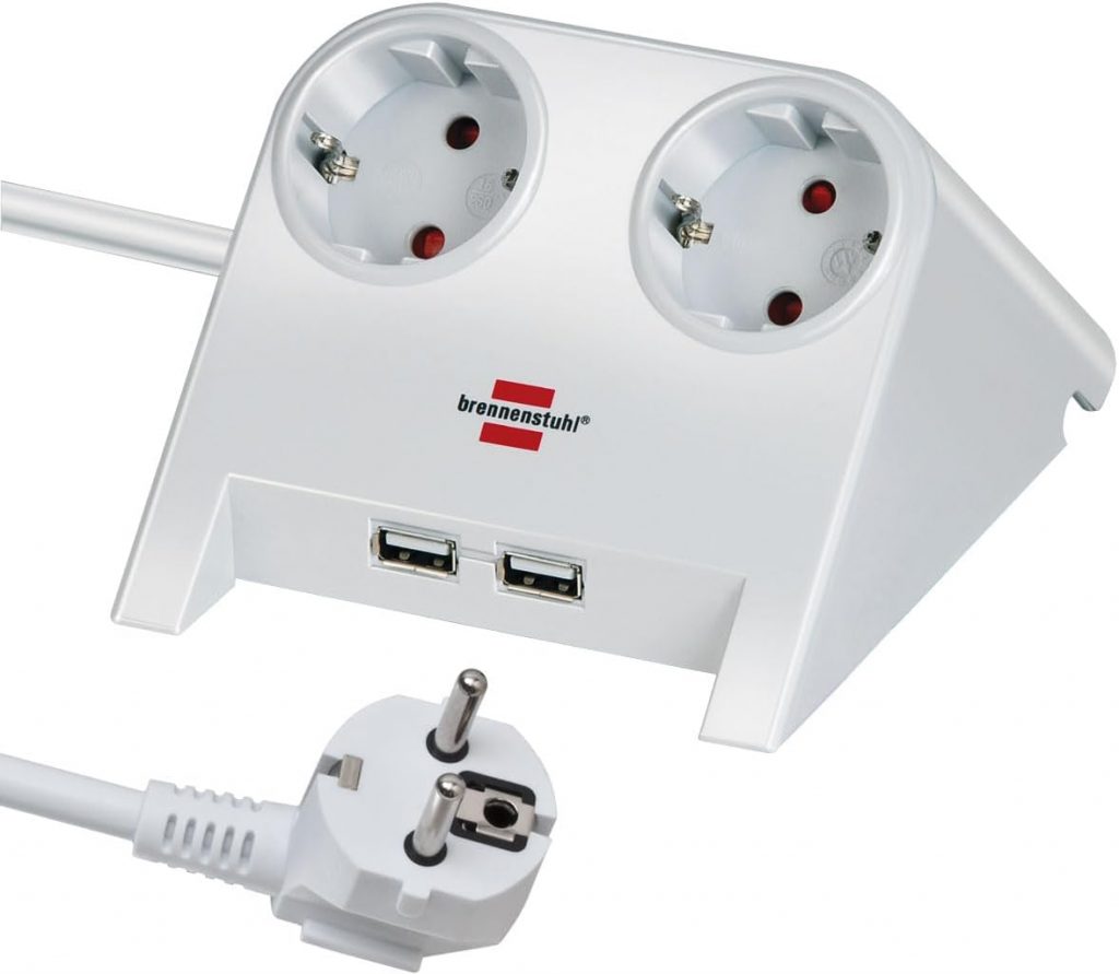 🤴 Brennenstuhl Desktop-Power Steckdosenleiste 2-Fach für den Tisch (Tischsteckdose mit 1,8m Kabel, Mehrfachsteckdose mit Gummifüßen und 2-Fach USB) weiß poliert13,99€ statt 24,99€ - 45,00 % 🔥🚚 Verkauft durch Amazon und Versand durch Amazon778 Bewertungen: 4.5 / 5.0 ⭐️⭐️⭐️⭐️⭐️🛒 zu Amazon https://www.amazon.de/dp/B01J7UO4EQ/?amp%3Btag=preisfehlerheute-21&%3Bamp%3Bth=1&%3Bamp%3Bpsc=1&tag=preisfehlerheute-21