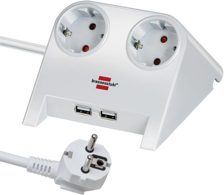 🤴 Brennenstuhl Desktop-Power Steckdosenleiste 2-Fach für den Tisch (Tischsteckdose mit 1,8m Kabel, Mehrfachsteckdose mit Gummifüßen und 2-Fach USB) weiß poliert13,99€ statt 24,99€ - 45,00 % 🔥🚚 Verkauft durch Amazon und Versand durch Amazon778 Bewertungen: 4.5 / 5.0 ⭐️⭐️⭐️⭐️⭐️🛒 zu Amazon https://www.amazon.de/dp/B01J7UO4EQ/?amp%3Btag=preisfehlerheute-21&amp%3Bth=1&amp%3Bpsc=1&tag=preisfehlerheute-21