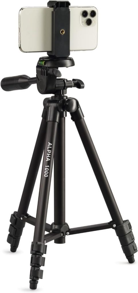 🤴 CULLMANN – 52104 – Alpha 1000 Stativ Mobile Bluetooth – Smartphonehalter und Bluetooth-Auslöser – Auszugshöhe 106 cm – Packmaß 37 cm – mit 3-Wege-Kopf – max. Tragkraft 1 kg – Gewicht 480 g – Schwarz21,24€ statt 28,99€ – 27,0 🔥🚚 Verkauft durch Amazon und Versand durch Amazon7,555 Bewertungen: 4.5 / 5.0 ⭐️⭐️⭐️⭐️⭐️🛒 zu Amazon https://www.amazon.de/dp/B08Z4L5967/?th=1&tag=preisfehlerheute-21#038;psc=1&tag=preisfehlerheute-21