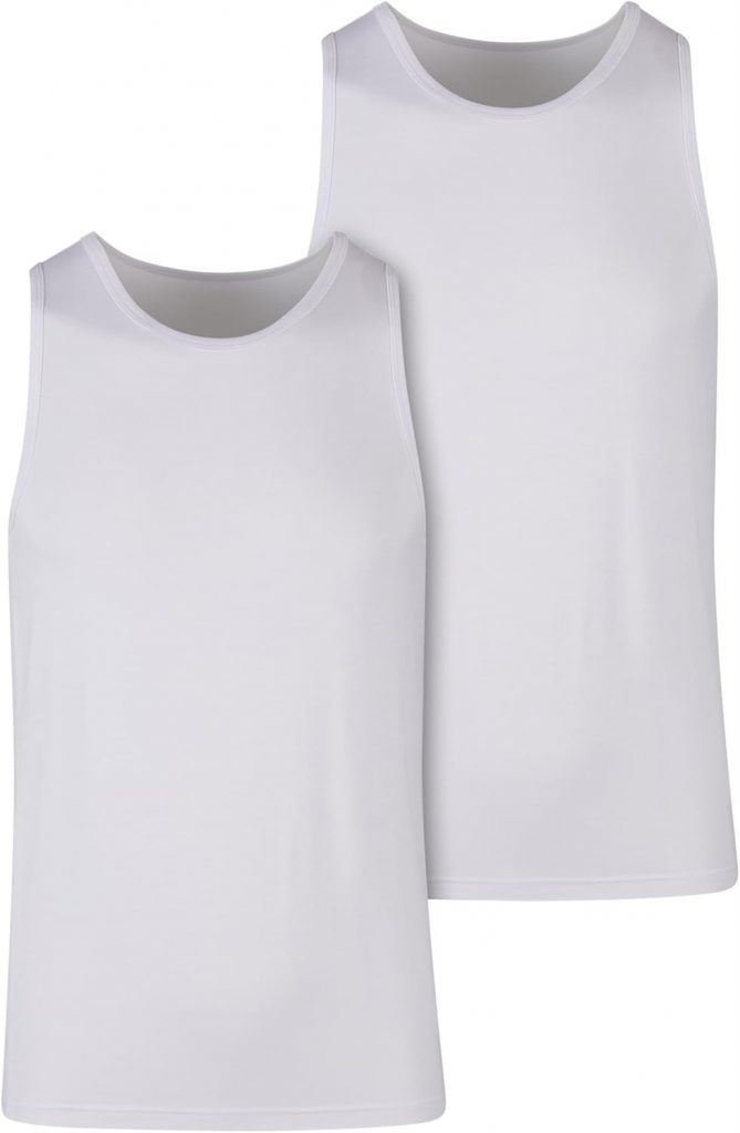 Urban Classics Herren T-Shirt 95% Viskose, 5% Elastan weiß+weiß S