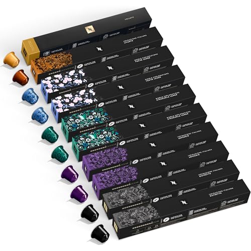 NESPRESSO ORIGINAL, Auswahl an Espresso und Lungo Kaffees, Helle bis dunklere Röstungen, Kompatibel mit ORIGINAL Kapselmaschinen, Kapsel Set aus 100 Kaffeekapseln