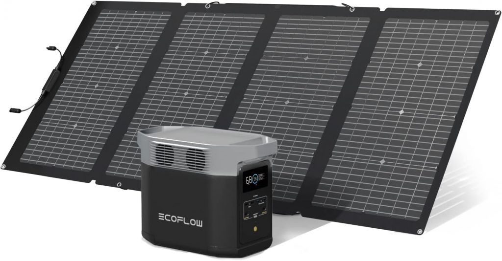EcoFlow DELTA 2 tragbare Powerstation mit 220W Solar Panel, balkonkraftwerk mit speicher solaranlage balkon und Schnellladung als Solargenerator für die Stromversorgung, für Camping und Wohnmobile748,00€ statt 998,00€➡️ https://www.amazon.de/dp/B0BBM6PFBG/?tag=preisfehlerheute-21