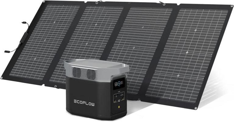EcoFlow DELTA 2 tragbare Powerstation mit 220W Solar Panel, balkonkraftwerk mit speicher solaranlage balkon und Schnellladung als Solargenerator für die Stromversorgung, für Camping und Wohnmobile748,00€ statt 998,00€➡️ https://www.amazon.de/dp/B0BBM6PFBG/?tag=preisfehlerheute-21
