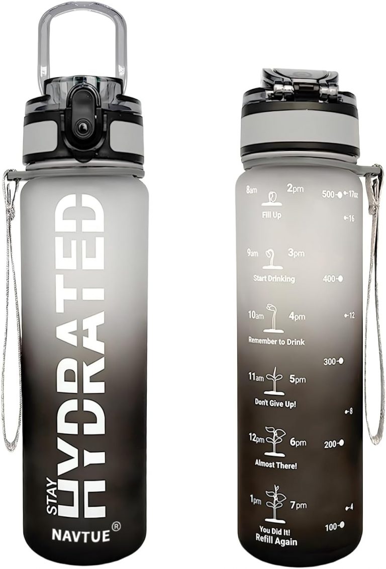 👑 Trinkflasche, 500ml Wasserflasche BPA-frei, Zeitmarkierungen, Auslaufsicher Sport trinkflasche für Fitness, Radfahren, Büro, Laufen, Fitnessstudio, Yoga (SchwarzGrau Schnelltrink 500ml)5,09€ statt 6,79€ - 26,00 % 🔥🚚 Verkauft von Navtue Direct und Versand durch Amazon3,606 Bewertungen: 4.3 / 5.0 ⭐️⭐️⭐️⭐️🛒 zu Amazon https://www.amazon.de/dp/B0DQPDD16Q/?amp%3Btag=preisfehlerheute-21&amp%3Bth=1&amp%3Bpsc=1&tag=preisfehlerheute-21