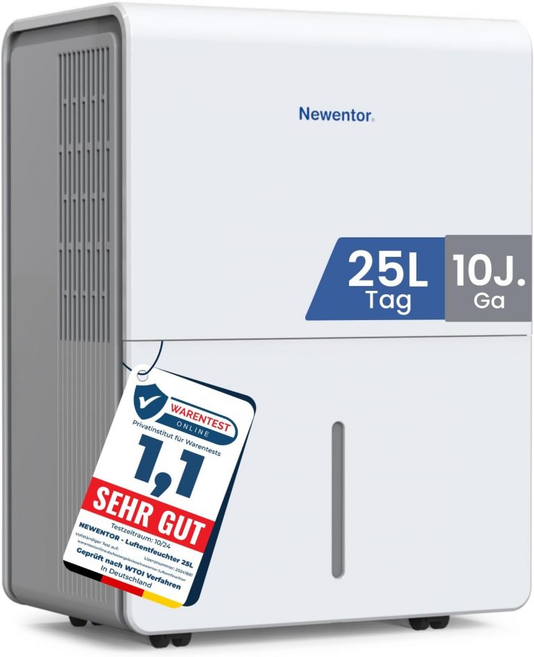 👑 Newentor Luftentfeuchter elektrisch 25L, Entfeuchter elektrisch keller, Raumentfeuchter elektrisch, Dehumidifiers for home für 215m³/80m², mit Timer, Filter, Ablaufschlauch, 10 J. Gar.188,99€ statt 299,99€ - 38,00 % 🔥🚚 Verkauft und Versand durch enshishizhonglidianzishangmaoyouxiangongsi268 Bewertungen: 4.3 / 5.0 ⭐️⭐️⭐️⭐️🛒 zu Amazon https://www.amazon.de/dp/B0FRSKQ6WT/?amp%3Btag=preisfehlerheute-21&amp%3Bth=1&amp%3Bpsc=1&tag=preisfehlerheute-21