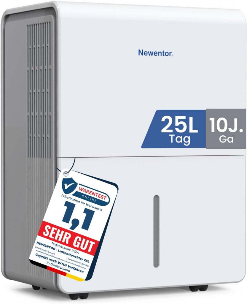 👑 Newentor Luftentfeuchter elektrisch 25L, Entfeuchter elektrisch keller, Raumentfeuchter elektrisch, Dehumidifiers for home für 215m³/80m², mit Timer, Filter, Ablaufschlauch, 10 J. Gar.188,99€ statt 299,99€ - 38,00 % 🔥🚚 Verkauft und Versand durch enshishizhonglidianzishangmaoyouxiangongsi268 Bewertungen: 4.3 / 5.0 ⭐️⭐️⭐️⭐️🛒 zu Amazon https://www.amazon.de/dp/B0FRSKQ6WT/?amp%3Btag=preisfehlerheute-21&%3Bamp%3Bth=1&%3Bamp%3Bpsc=1&tag=preisfehlerheute-21