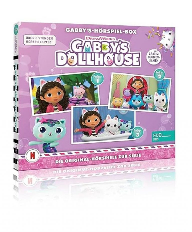 Gabby`s Dollhouse - Hörspiel-Box (Folge 1-3) - Die Original-Hörspiele zur Serie mit GRATIS Blumensamen4,63€ statt 23,99€➡️ https://www.amazon.de/dp/B0CQF63SGD/?tag=preisfehlerheute-21