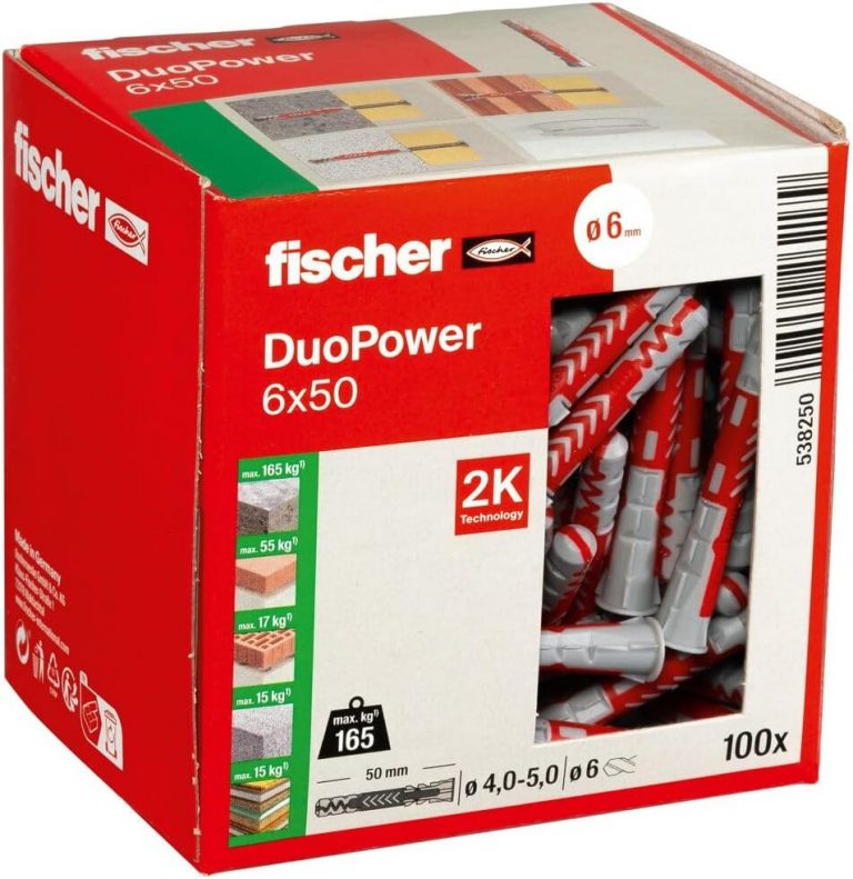 🤴 fischer DuoPower 6 x 50, Universaldübel, leistungsstarker 2-Komponenten-Dübel, Kunststoffdübel zur Befestigung in Beton, Ziegeln, Stein, Gipskarton uvm., ohne Schrauben, 100 Stück9,99€ statt 13,99€ - 29,00 % 🔥🚚 Verkauft durch Amazon und Versand durch Amazon35,549 Bewertungen: 4.8 / 5.0 ⭐️⭐️⭐️⭐️⭐️🛒 zu Amazon https://www.amazon.de/dp/B06XFXDZGT/?amp%3Btag=preisfehlerheute-21&amp%3Bth=1&amp%3Bpsc=1&tag=preisfehlerheute-21