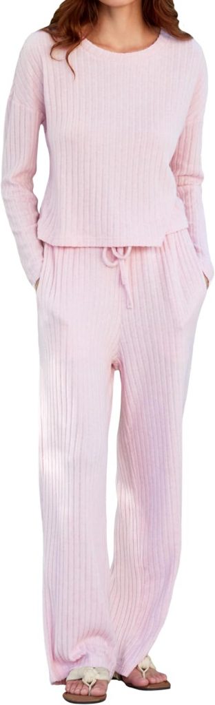 MARZXIN Schlafanzug Damen Lang Pyjama Set Langarm Rundhals Nachtwäsche Sleepwear Loungewear Hausanzug mit Taschen für Zuhause Freizeit Rosa M9.99€ ➡️ https://www.amazon.de/dp/B0FKT5SNTX/?tag=preisfehlerheute-21