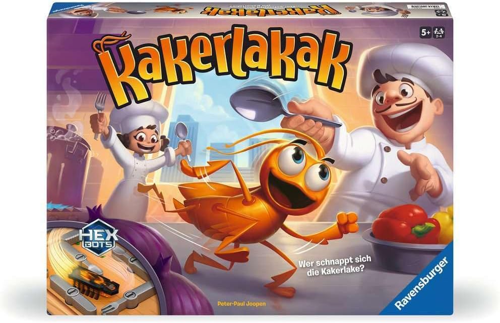 Ravensburger 20800 – Kakerlakak – Aktionsspiel mit elektronischer Kakerlake, Kinderspiele ab 5 Jahren, für 2-4 Personen, Familienspiele – Geburtstagsgeschenke17,99€ statt 34,99€➡️ https://www.amazon.de/dp/B0CX4MK6T8/?tag=preisfehlerheute-21