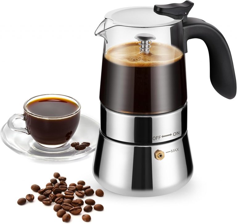 COPOTEA Moka Pot, tragbarer Espressokocher für Herd, Borosilikatglas und Edelstahl, Perkolator, Kaffeemaschine, 6 Tassen (240 ml)12.99€ ➡️ https://www.amazon.de/dp/B0DSPFJ6LJ/?tag=preisfehlerheute-21