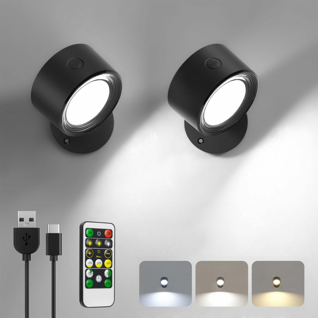 🤴 LED Wandleuchte Innen, 2 Stück Akku Wandlampe mit Fernbedienung Kabellos Leselampe, 3 Farbmodi Dimmbar Nachttischlampe Wandlicht, 360° Drehbare Aufladbare Leuchten für Treppe Wohnzimmer Schlafzimmer22,79€ statt 32,99€ - 31,00 % 🔥🚚 Verkauft von Huiling-DE und Versand durch Amazon262 Bewertungen: 4.4 / 5.0 ⭐️⭐️⭐️⭐️🛒 zu Amazon https://www.amazon.de/dp/B0DXZWBNFB/?amp%3Btag=preisfehlerheute-21&%3Bamp%3Bth=1&%3Bamp%3Bpsc=1&tag=preisfehlerheute-21