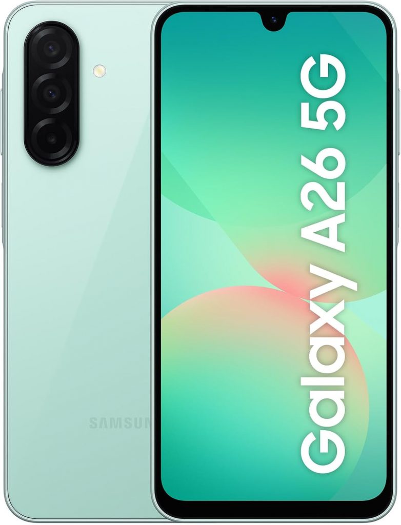 👑 Samsung Galaxy A26 5G AI Smartphone ohne Vertrag, Simlockfreies AI Handy mit Android, 6 GB RAM, 128 GB Speicher, 50-MP-Kamera, Mint, 2,5 Jahre Herstellergarantie187,00€ statt 299,00€ - 38,00 % 🔥🚚 Verkauft durch Amazon und Versand durch Amazon368 Bewertungen: 4.5 / 5.0 ⭐️⭐️⭐️⭐️⭐️🛒 zu Amazon https://www.amazon.de/dp/B0DW8L1KTL/?amp%3Btag=preisfehlerheute-21&%3Bamp%3Bth=1&%3Bamp%3Bpsc=1&tag=preisfehlerheute-21