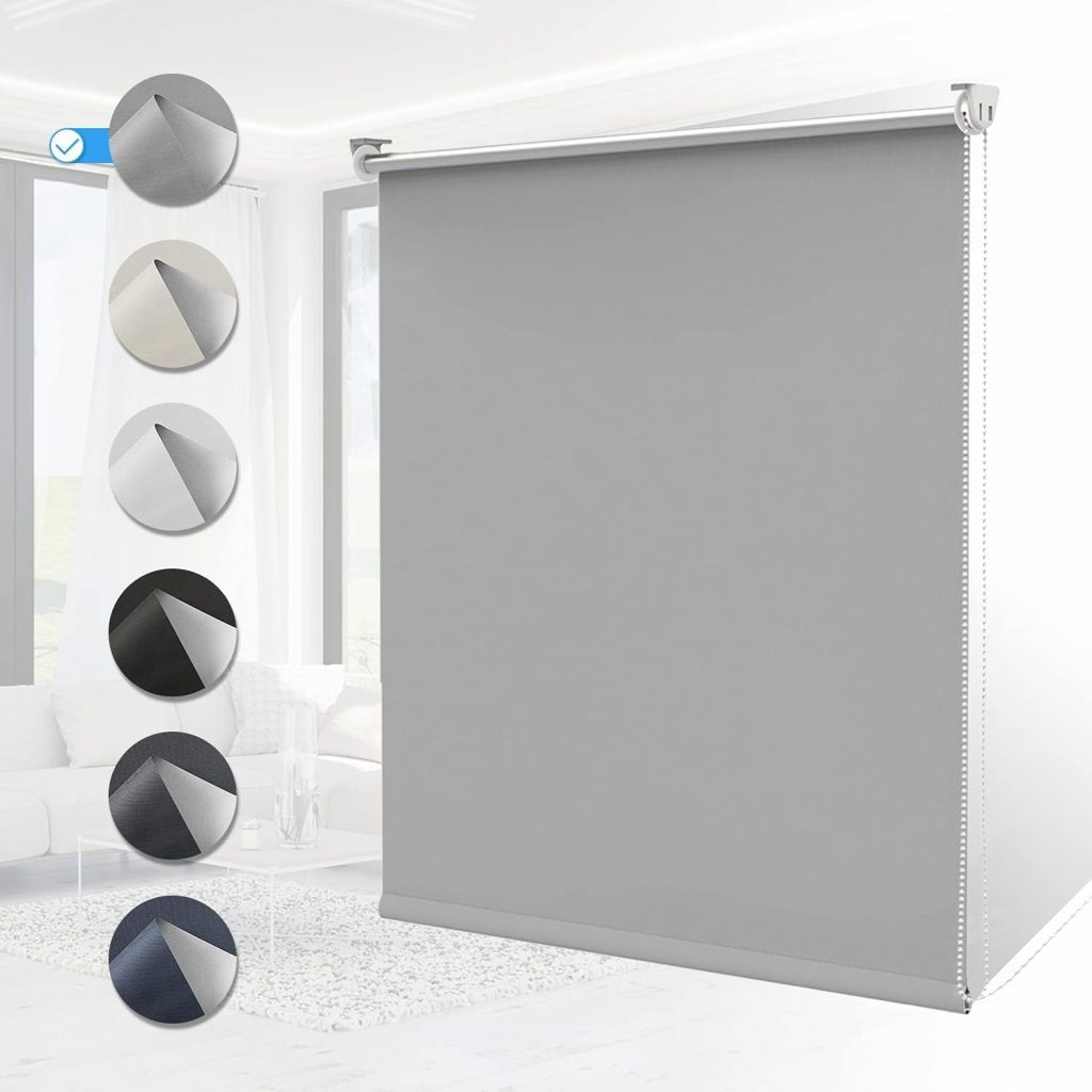 Verdunklungsrollo ohne Bohren Rollos für Fenster B45 x H170 cm (Stoffbreite 40cm) Hellgrau Thermo Rollo Klemmfix Verdunkelungsrollo Seitenzugrollo Sicht-und Sonnenschutz Wandmontage5.76€ 🏷️ Coupon anwenden➡️ https://www.amazon.de/dp/B07H95YYLS/?tag=preisfehlerheute-21