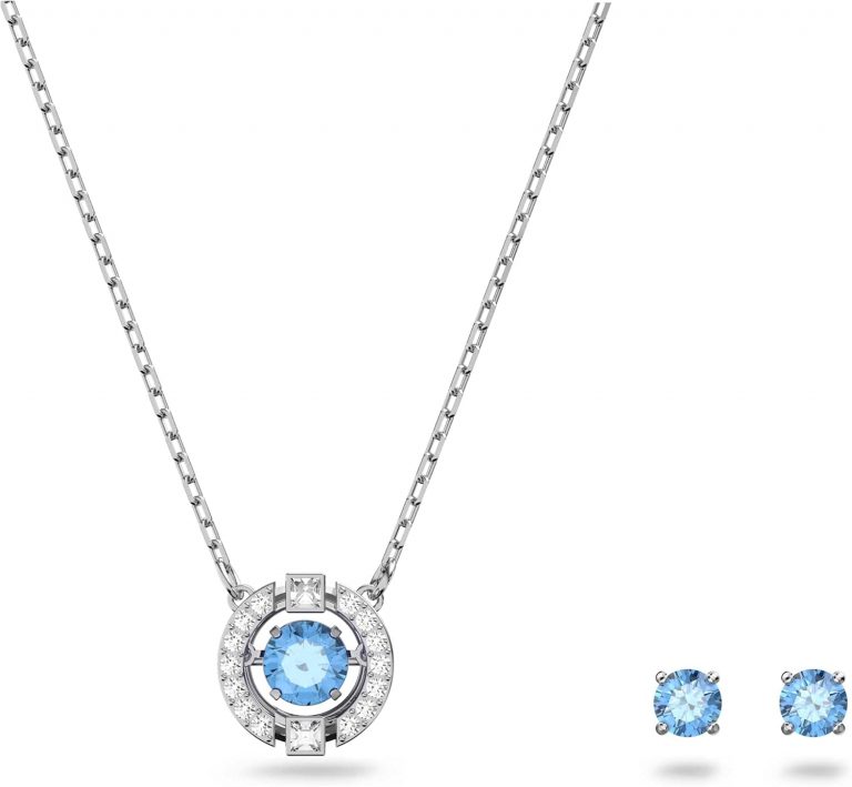 Swarovski Una Set, Rund, Blau, Rhodiniert101,79€ statt 159,00€➡️ https://www.amazon.de/dp/B07NS4ZN6S/?tag=preisfehlerheute-21