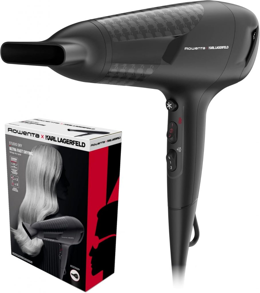 Rowenta x Karl Lagerfeld CV581L Studio Dry Haartrockner, energiesparende Effiwatt-Technologie, 6 Geschwindigkeits-/Temperaturstufen, Thermo Control, Konzentrator, Kaltluftstufe, Schwarz/Rot18,08€ statt 24,99€➡️ https://www.amazon.de/dp/B09TW215N7/?tag=preisfehlerheute-21