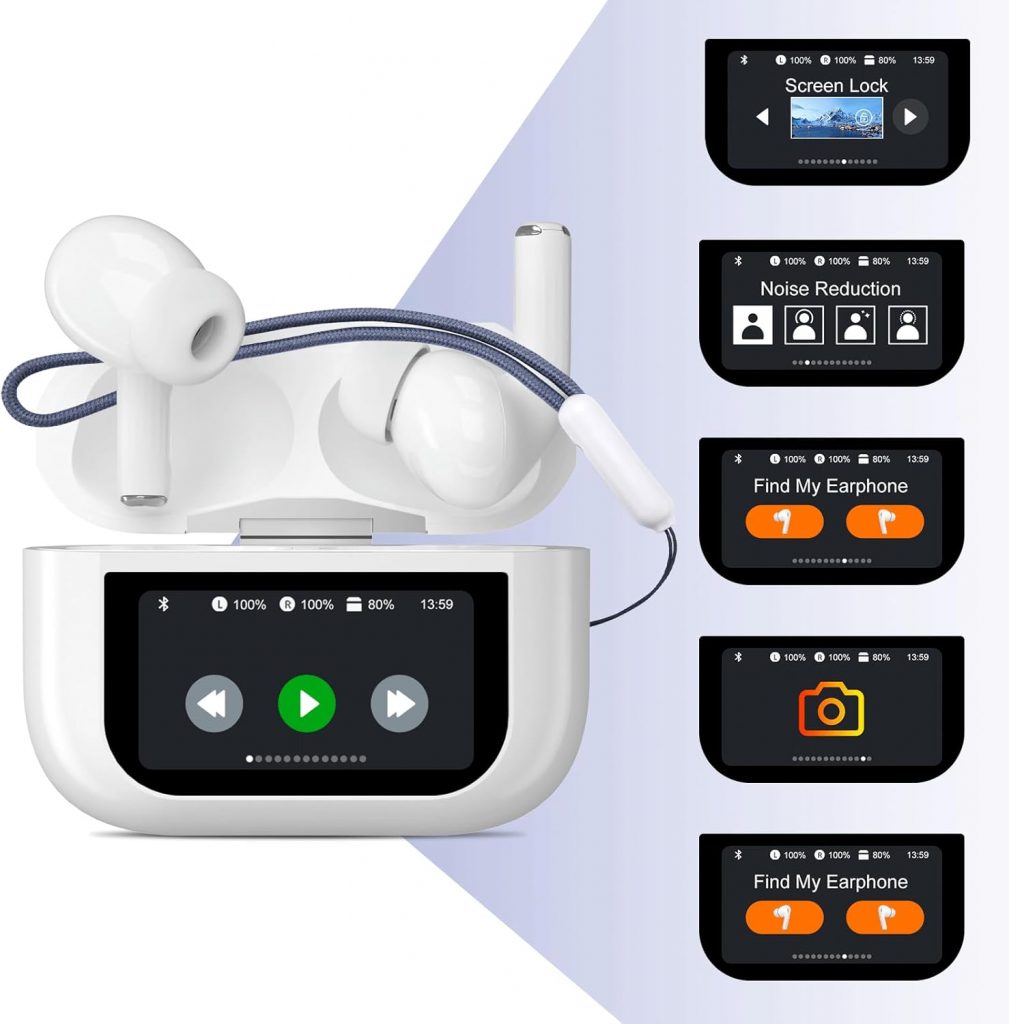 Swetfela Bluetooth Kopfhörer In Ear mit ANC Touchscreen, Kabellose Ohrhörer mit 60h Spielzeit, Geräuschunterdrückung, Hi-Fi Sound und 5 EQ Modi.9.99€ ➡️ https://www.amazon.de/dp/B0FW3G8B83/?tag=preisfehlerheute-21