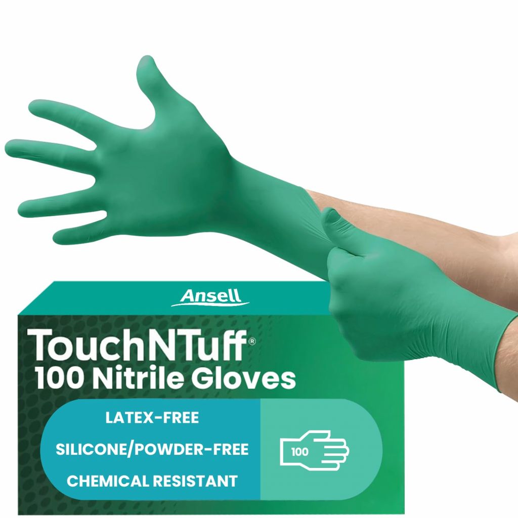 Ansell TouchNTuff 92-605 Nitril Einweghandschuhe Puderfrei, Professionelle Schutzhandschuhe für Chemie und Mechanik, Lebensmittel Einmalhandschuhe, Latexfrei, Grün, Größe XL (100 Handschuhe)16,39€ statt 23,95€➡️ https://www.amazon.de/dp/B019NAJE5O/?tag=preisfehlerheute-21