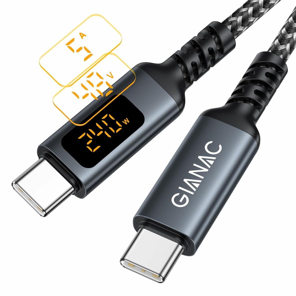 👑 GIANAC 240W USB C auf USB C Kabel [2M] Schnellladekabel USB C USB PD3.1 Nylon USB Typ C Ladekabel mit LED Display für iPhone 16 Pro Max, iPhone 15, Samsung S24 S23 S22 S21,iPad Pro, MacBook Pro/Air6,63€ statt 10,00€ – 34,0 🔥🚚 Verkauft von AZUSA-DE und Versand durch Amazon3,401 Bewertungen: 4.4 / 5.0 ⭐️⭐️⭐️⭐️🛒 zu Amazon https://www.amazon.de/dp/B0F4PGHGC1/?th=1&tag=preisfehlerheute-21#038;psc=1&tag=preisfehlerheute-21